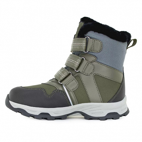 Полусапожки ортопедические Ортобум с мехом для мальчиков 63395-43 кедрово-зеленые. Изображение 5 из 7